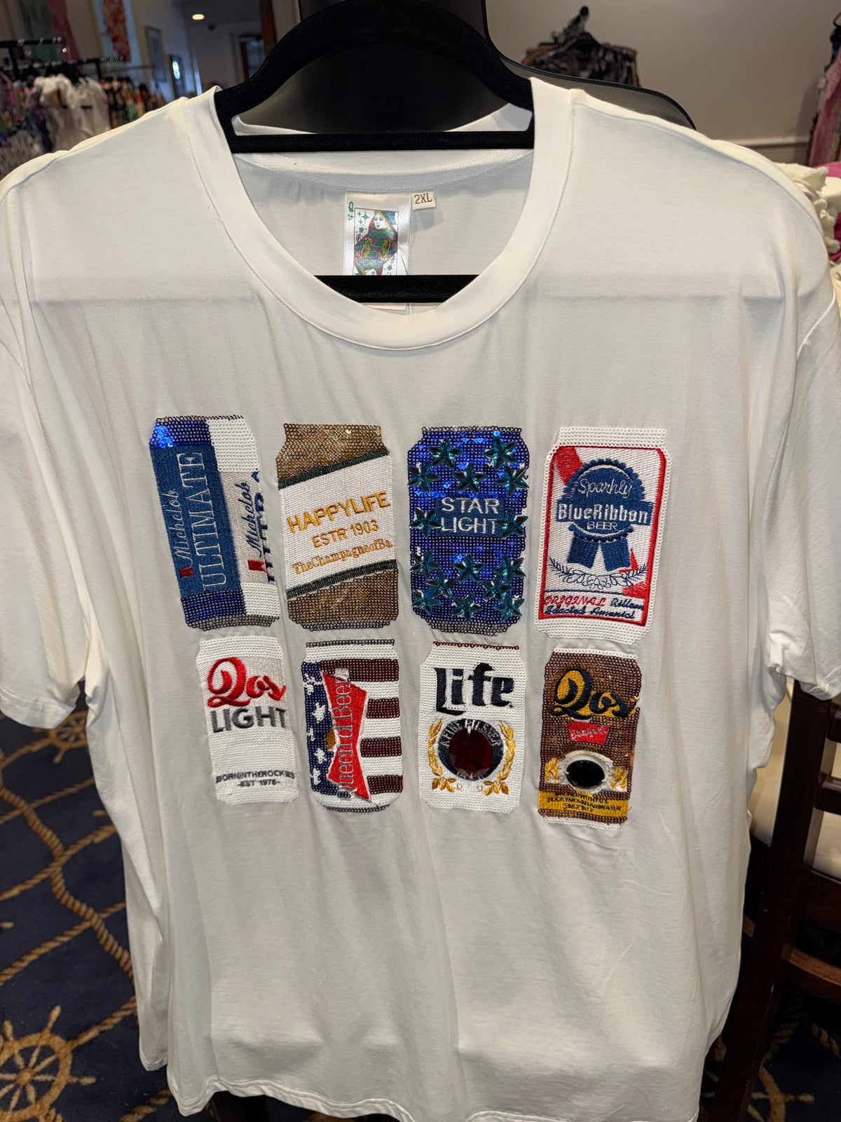 Queen of Sparkles - Beer Cans Tee